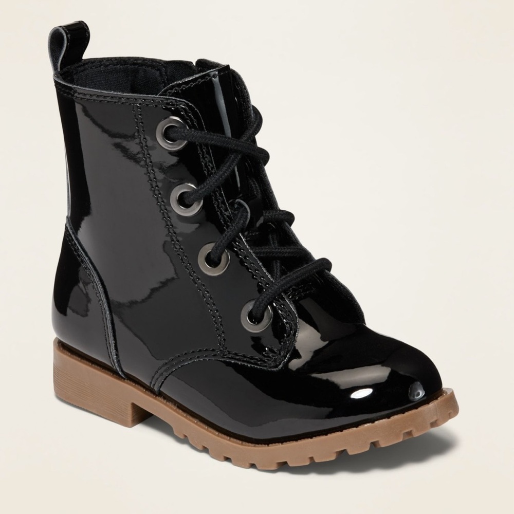 Toddler Faux patent leather boots